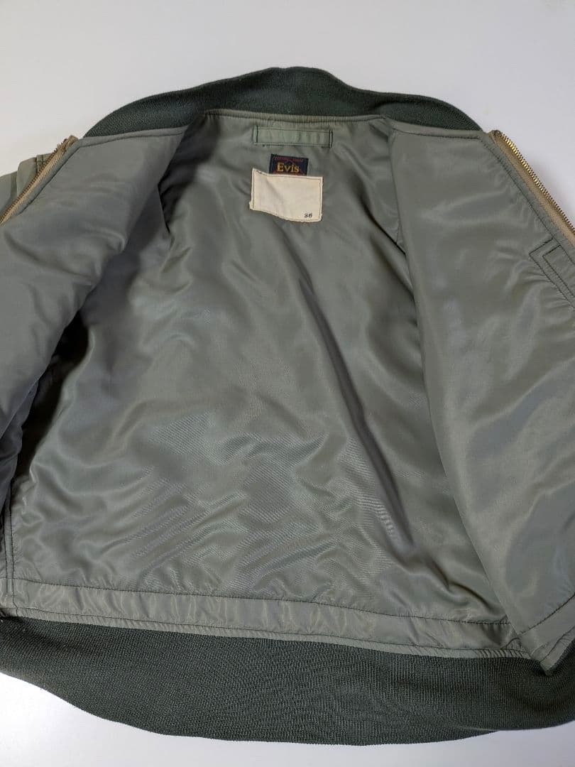 j　EVISU エヴィス 初期 L-2B フライトジャケット 36 カーキ
