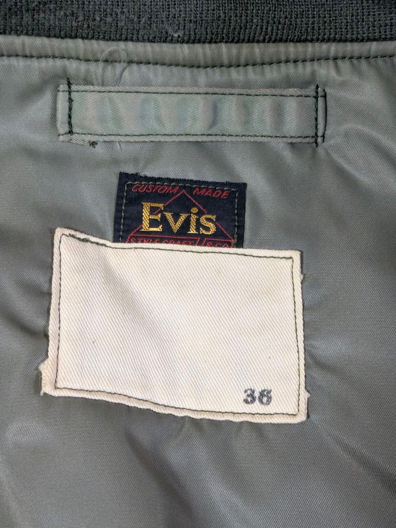 j　EVISU エヴィス 初期 L-2B フライトジャケット 36 カーキ