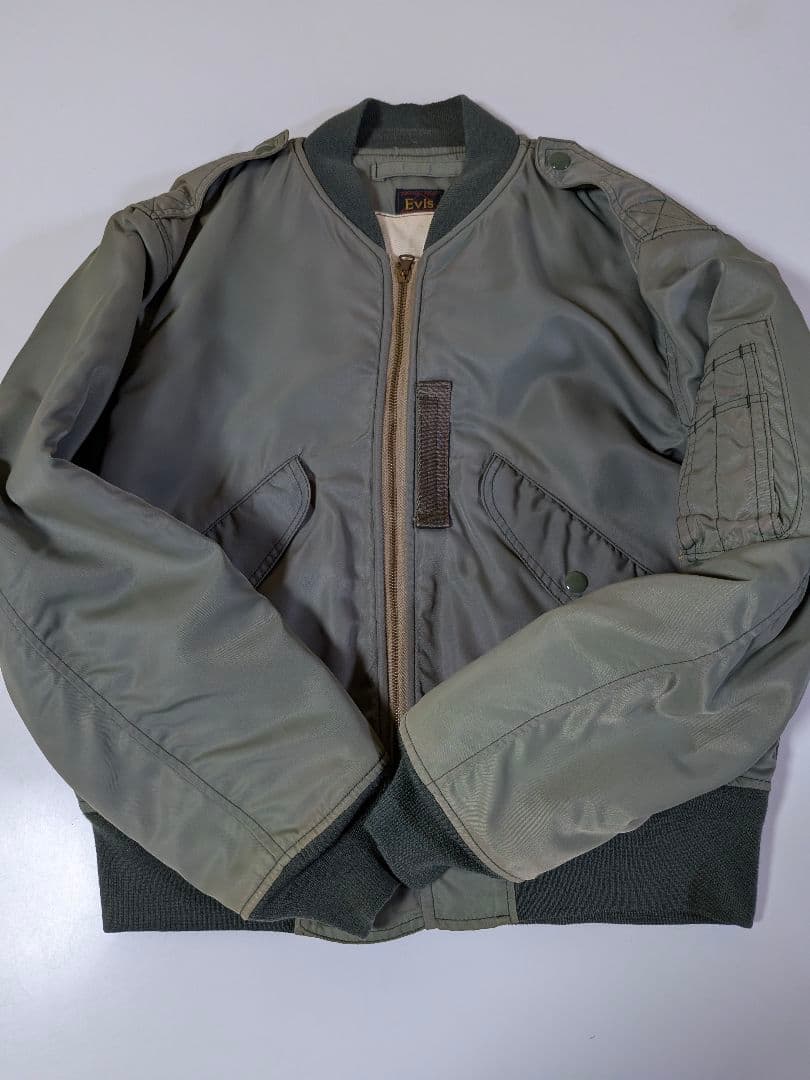 j　EVISU エヴィス 初期 L-2B フライトジャケット 36 カーキ