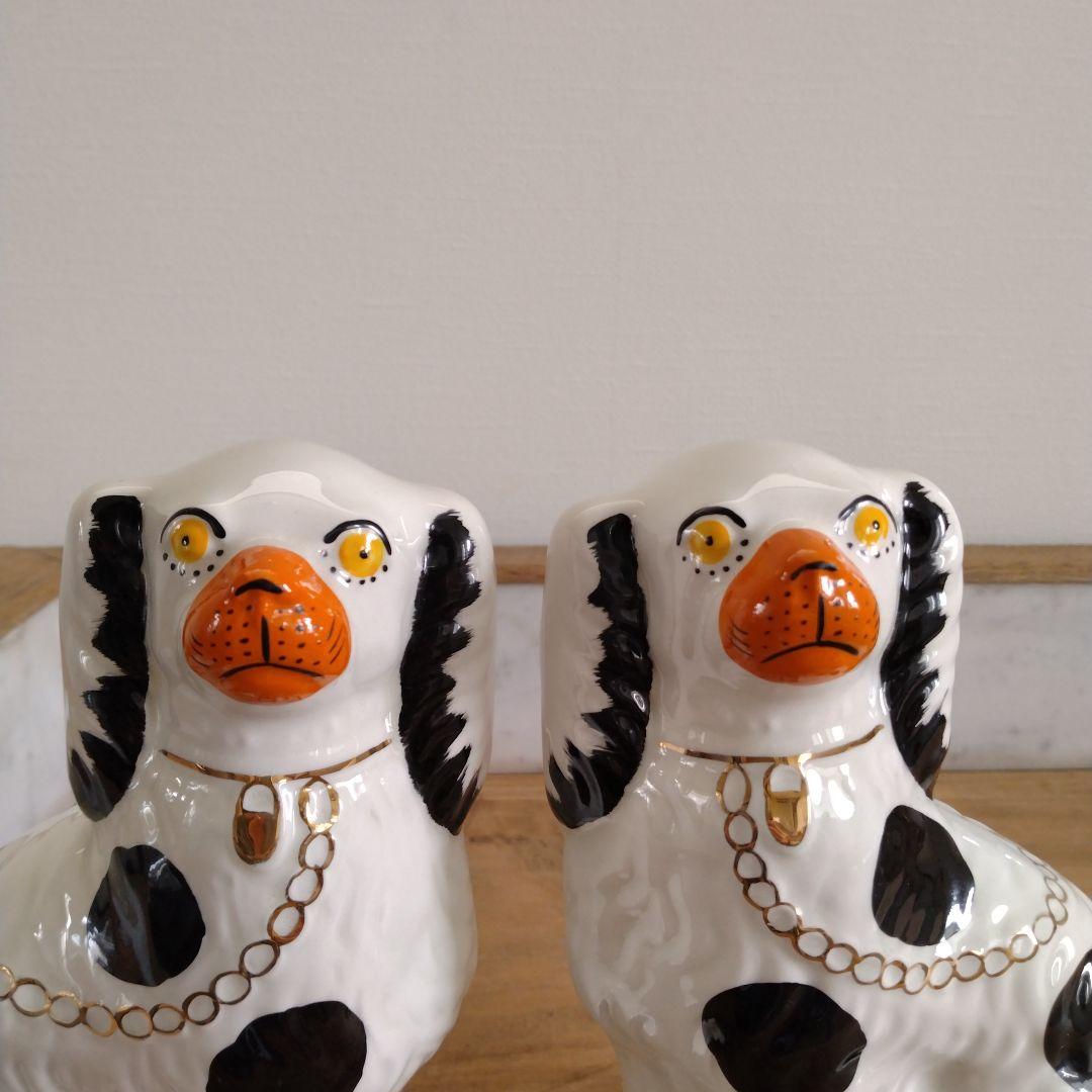 難あり・スタッフォードシャードッグ マントルピース・イギリスビクトリア