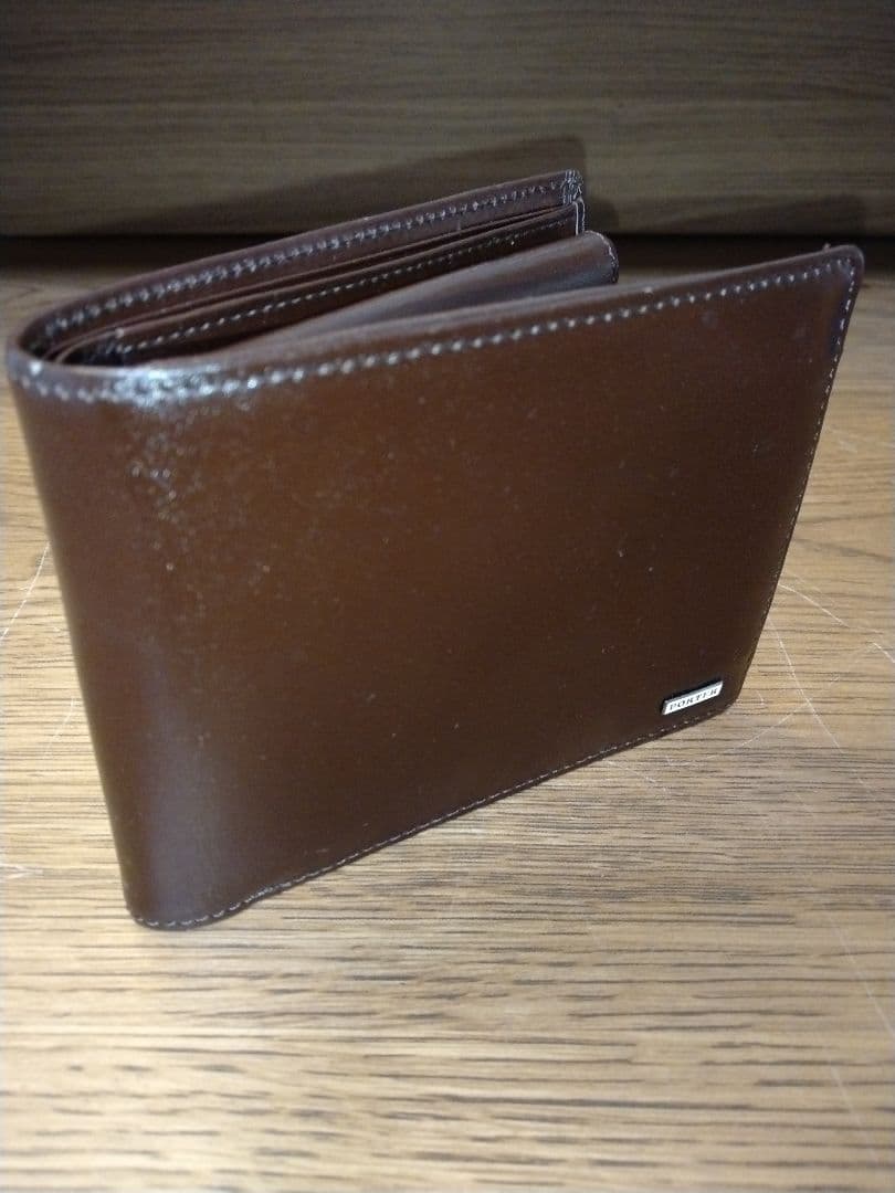 未使用品✴︎ポーター　シーン　二つ折り財布　茶　ブラウン　小銭入れ