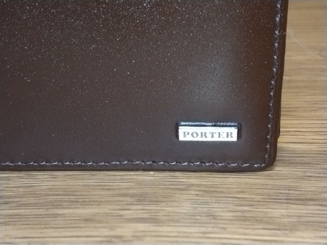 未使用品✴︎ポーター　シーン　二つ折り財布　茶　ブラウン　小銭入れ