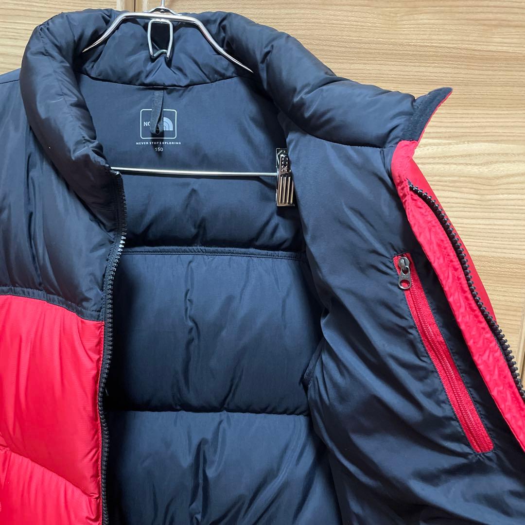 【美品‼︎】THE NORTH FACE ダウンジャケット 150 赤黒