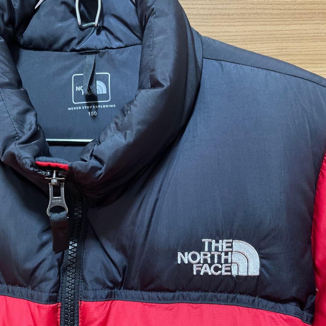 【美品‼︎】THE NORTH FACE ダウンジャケット 150 赤黒