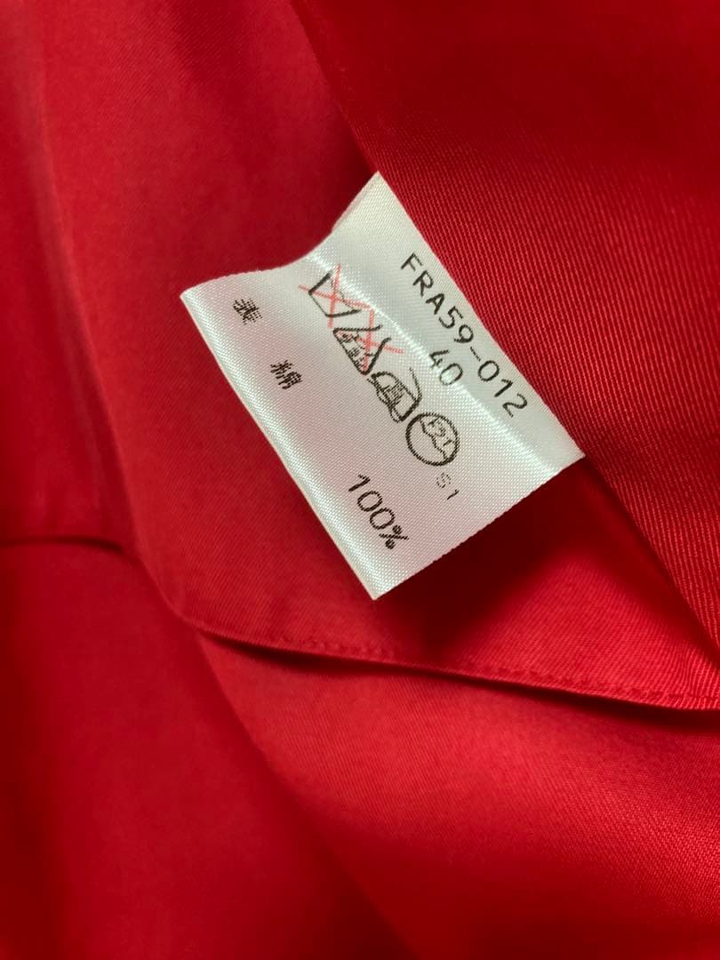 バーバリーロンドン ステンカラーコート サイズ40 レッド フード付き