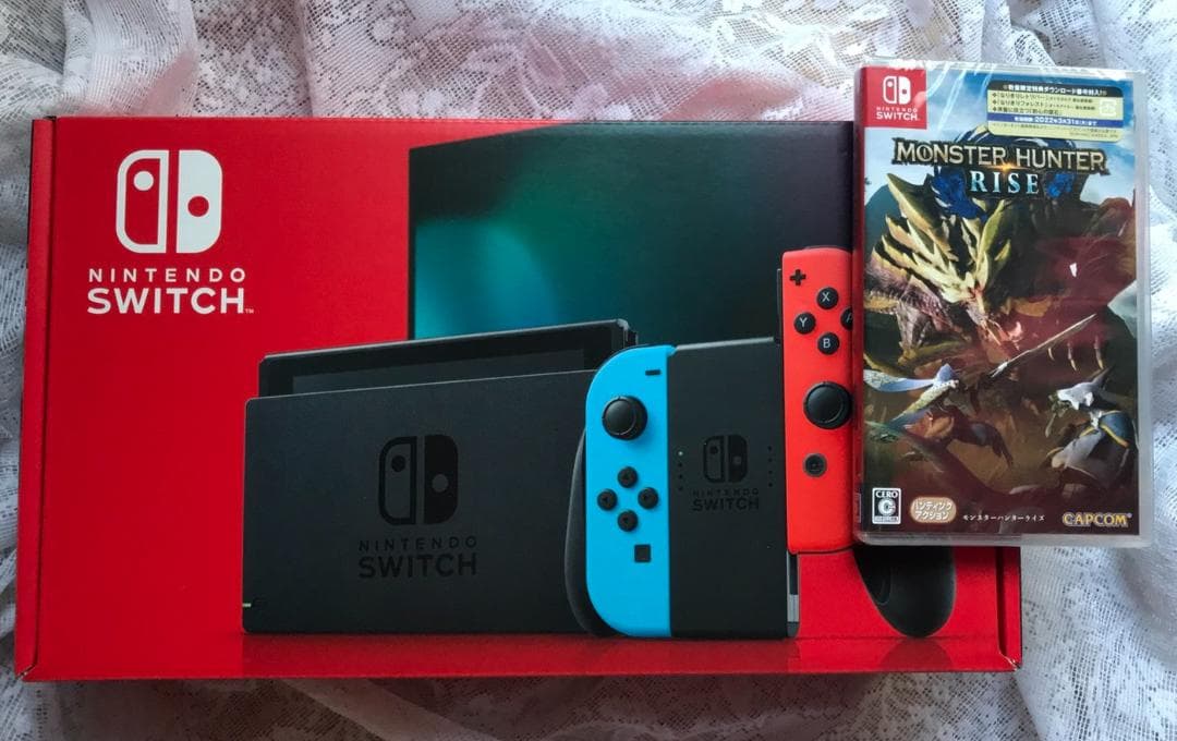 今すぐモンハン　Switch本体とモンスターハンターライズのセット