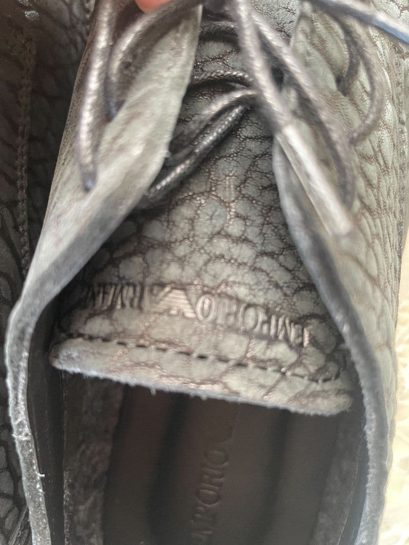 Emporio Armani ブラック ドレスシューズ