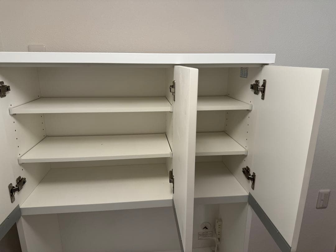 奈良発 ニトリ UPレジューム90 食器棚 ハイタイプ キッチン レンジボード