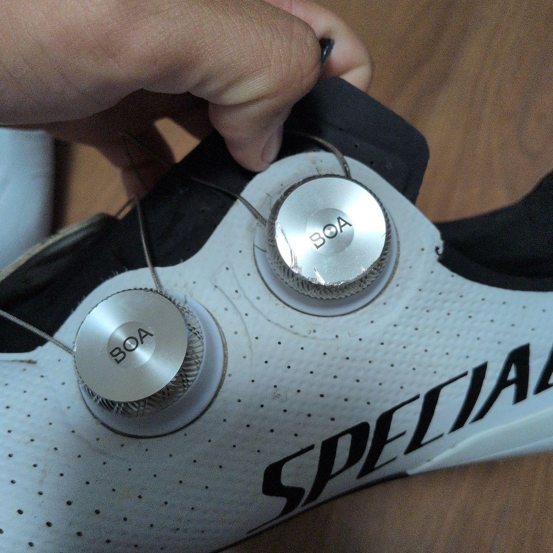 Specialized ホワイト シューズ クリンチング