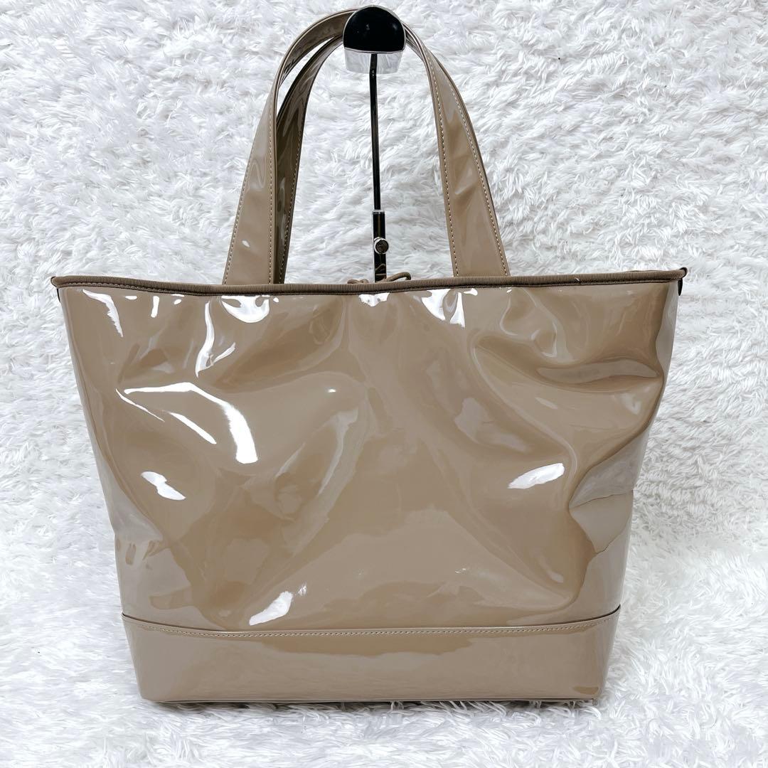 PORTER ポーターガール　エナメル　トートバッグ　底鋲　自立