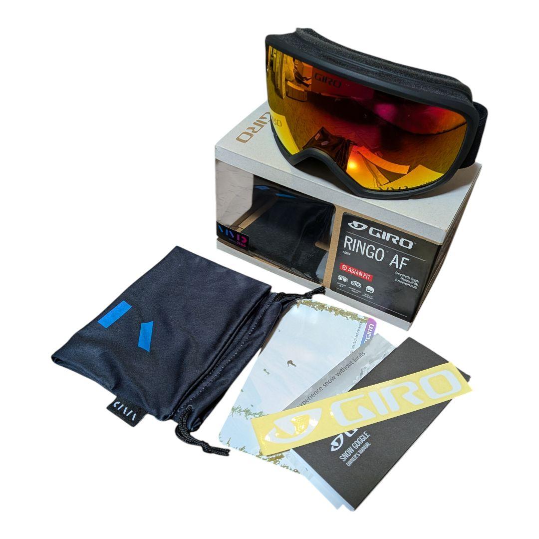 【ほぼ新品】GIRO ジロ RINGO AF ゴーグル アジアンフィット
