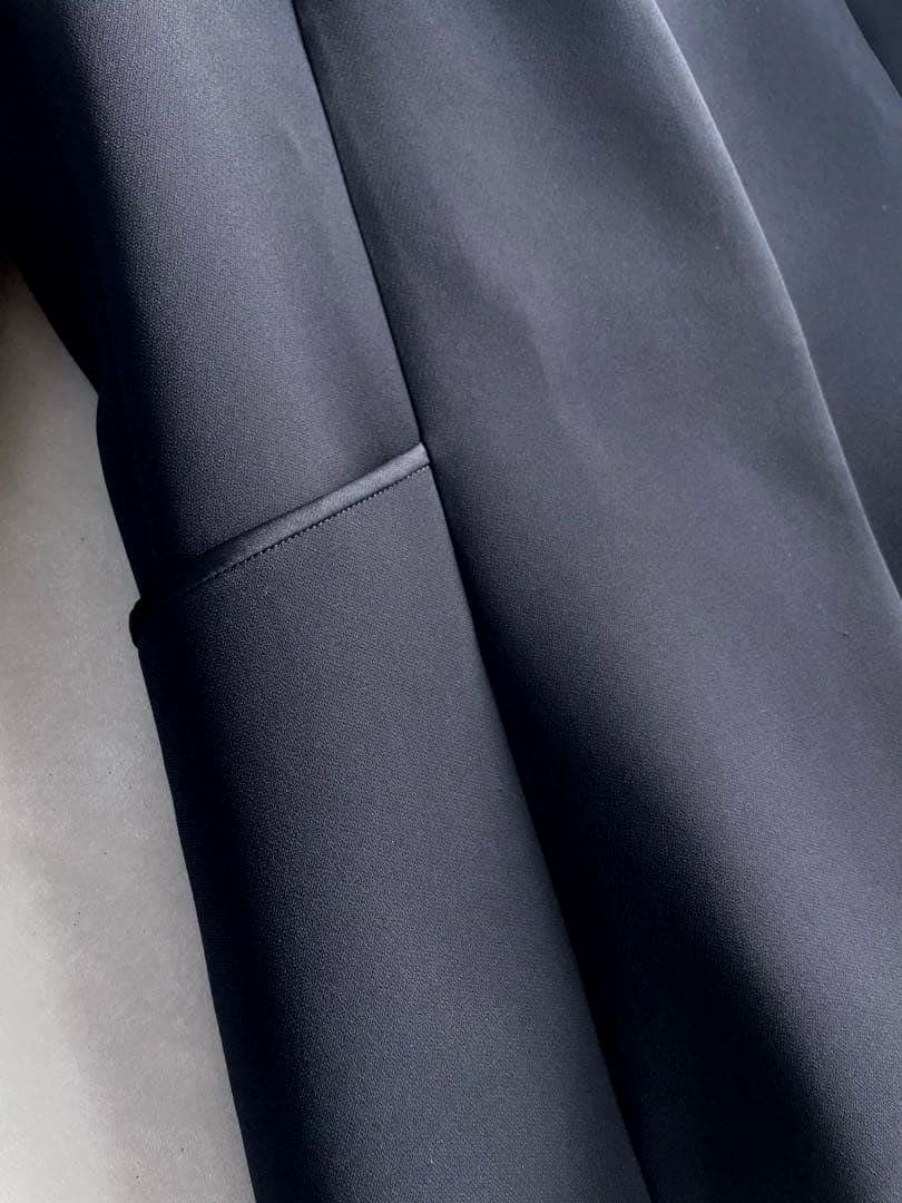 極美品✨エストネーション　22AW ダブルクロスノーカラージャケット　36 紺