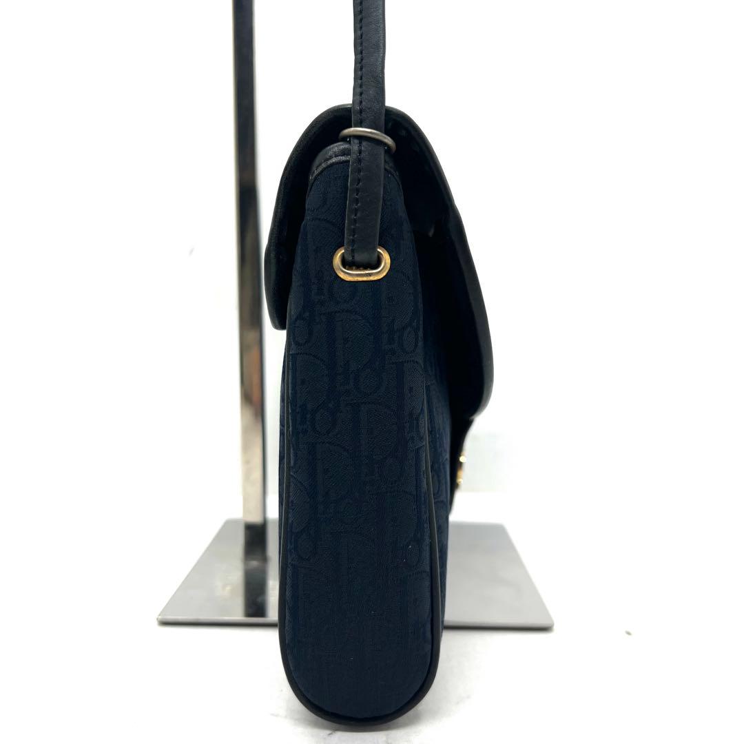 【極美品】Dior ショルダーバッグ トロッター ネイビー