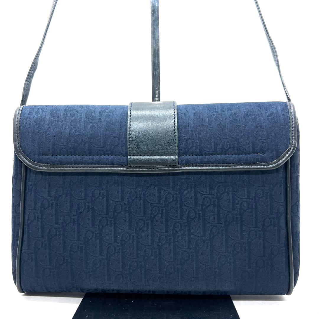 【極美品】Dior ショルダーバッグ トロッター ネイビー