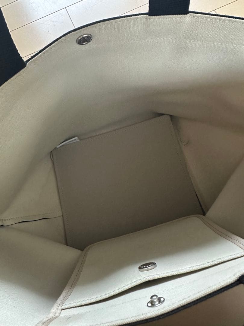 エルベシャプリエ　725GP リュクス　舟型トート　L ノワール×ノワール