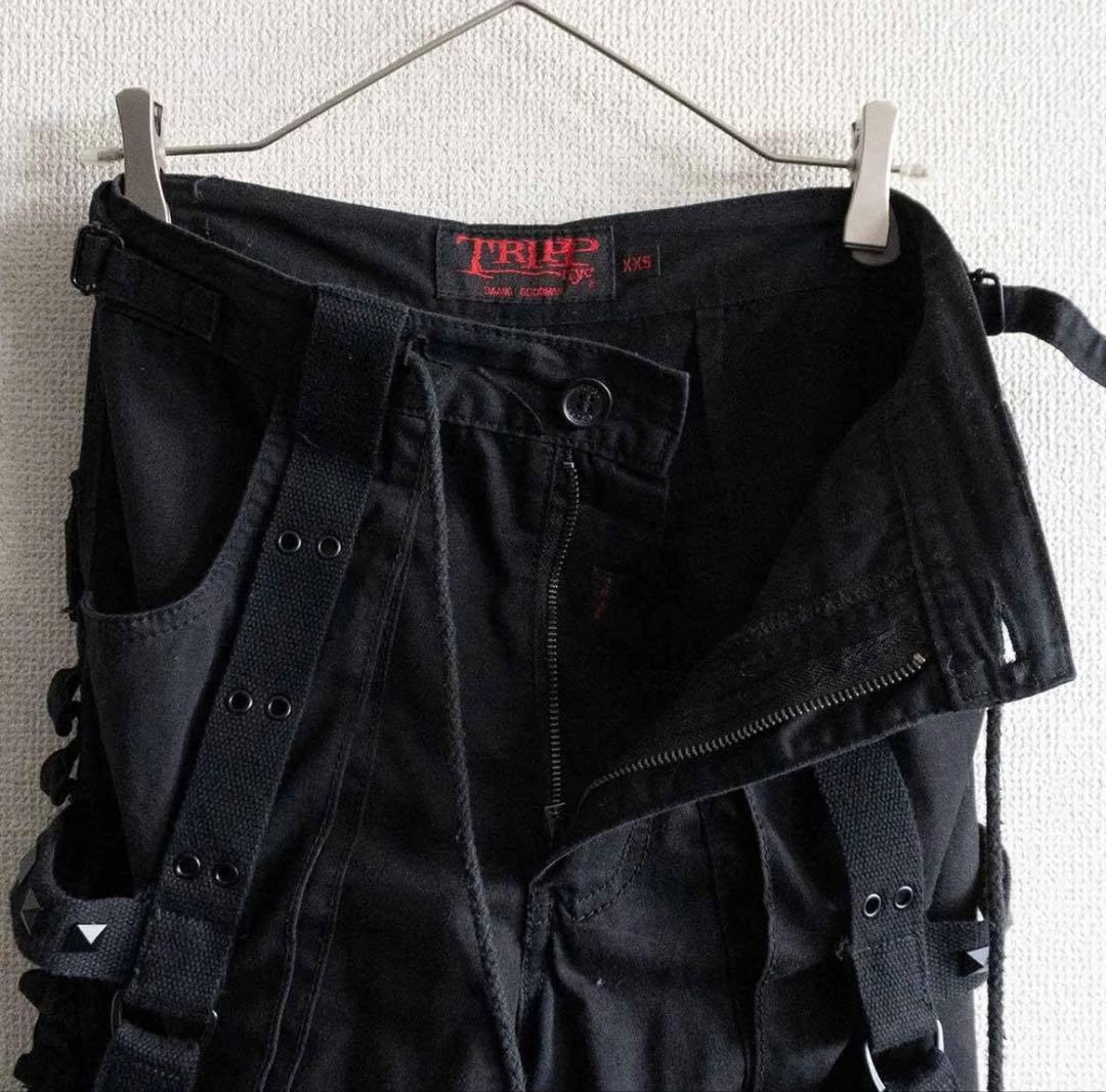 TRIPP nyc ブラックワークパンツ チェーン付き