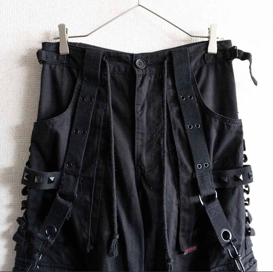 TRIPP nyc ブラックワークパンツ チェーン付き