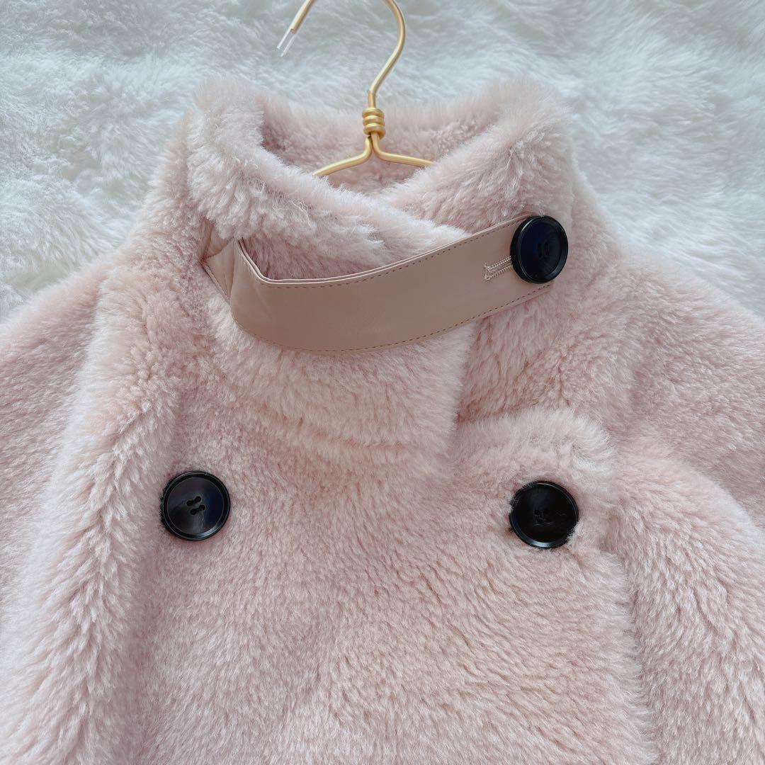 【新品未使用】LAULEN B3 ボアジャケット スタンドカラーファーコート M