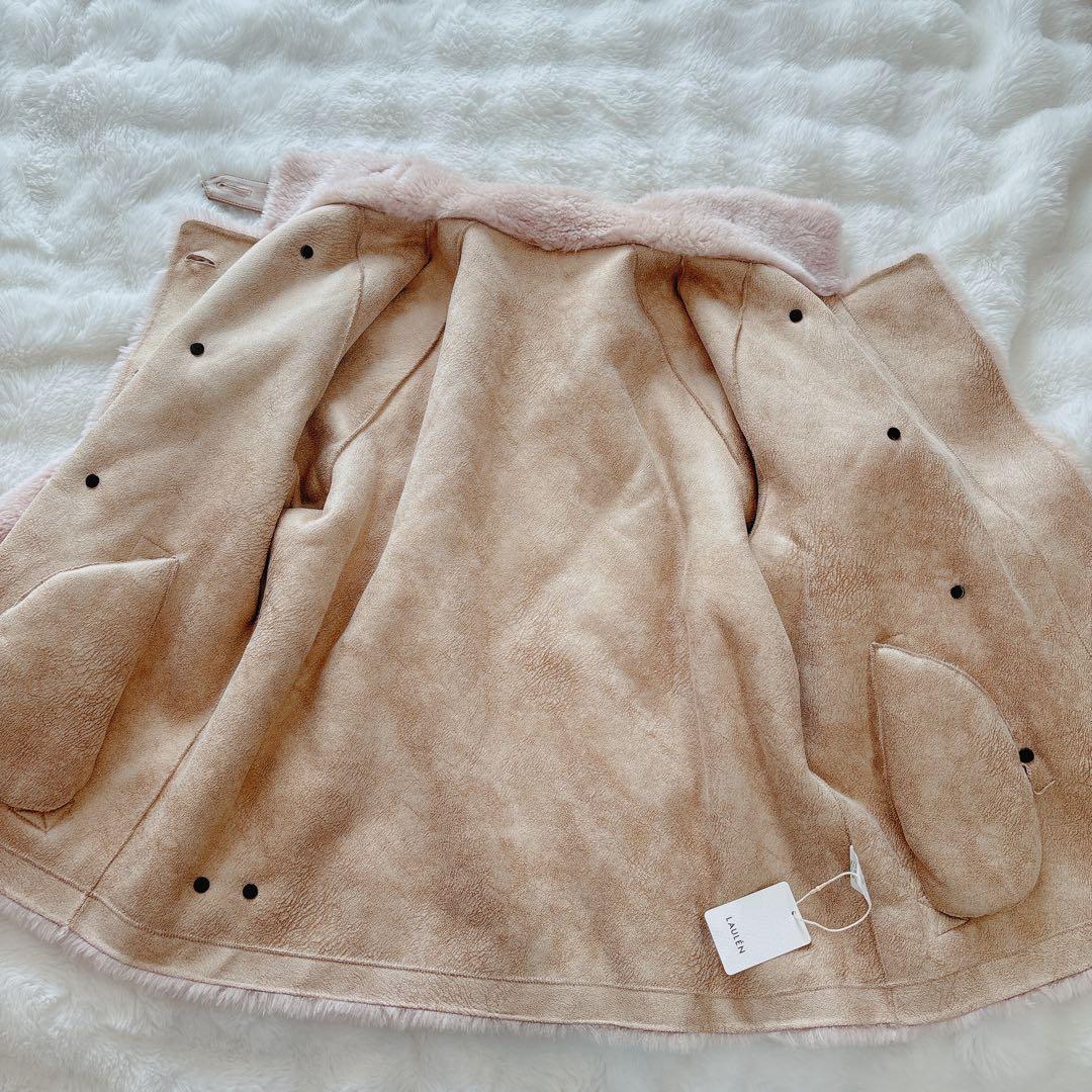 【新品未使用】LAULEN B3 ボアジャケット スタンドカラーファーコート M