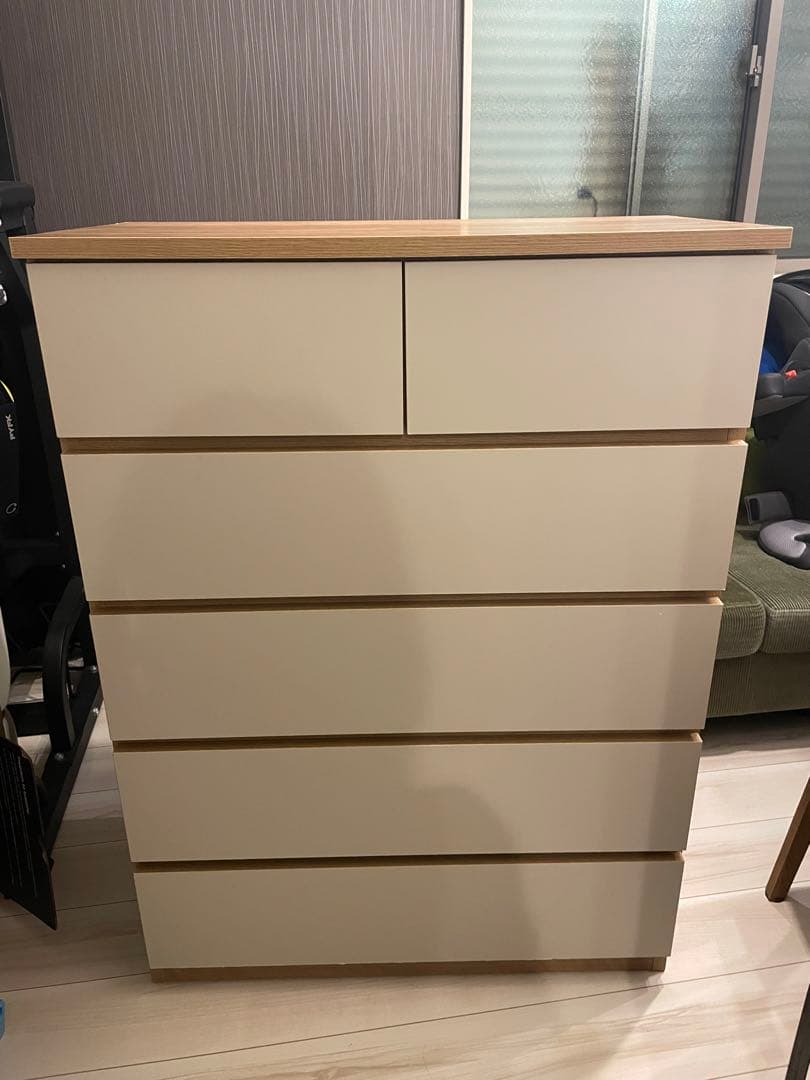 国産チェスト　ハイタイプ　５段