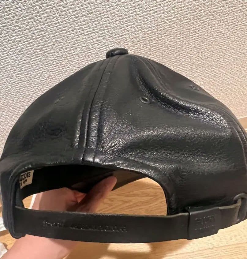 最終値下げ！COOTIE 6パネル レザーキャップ ブラック ラムレザー