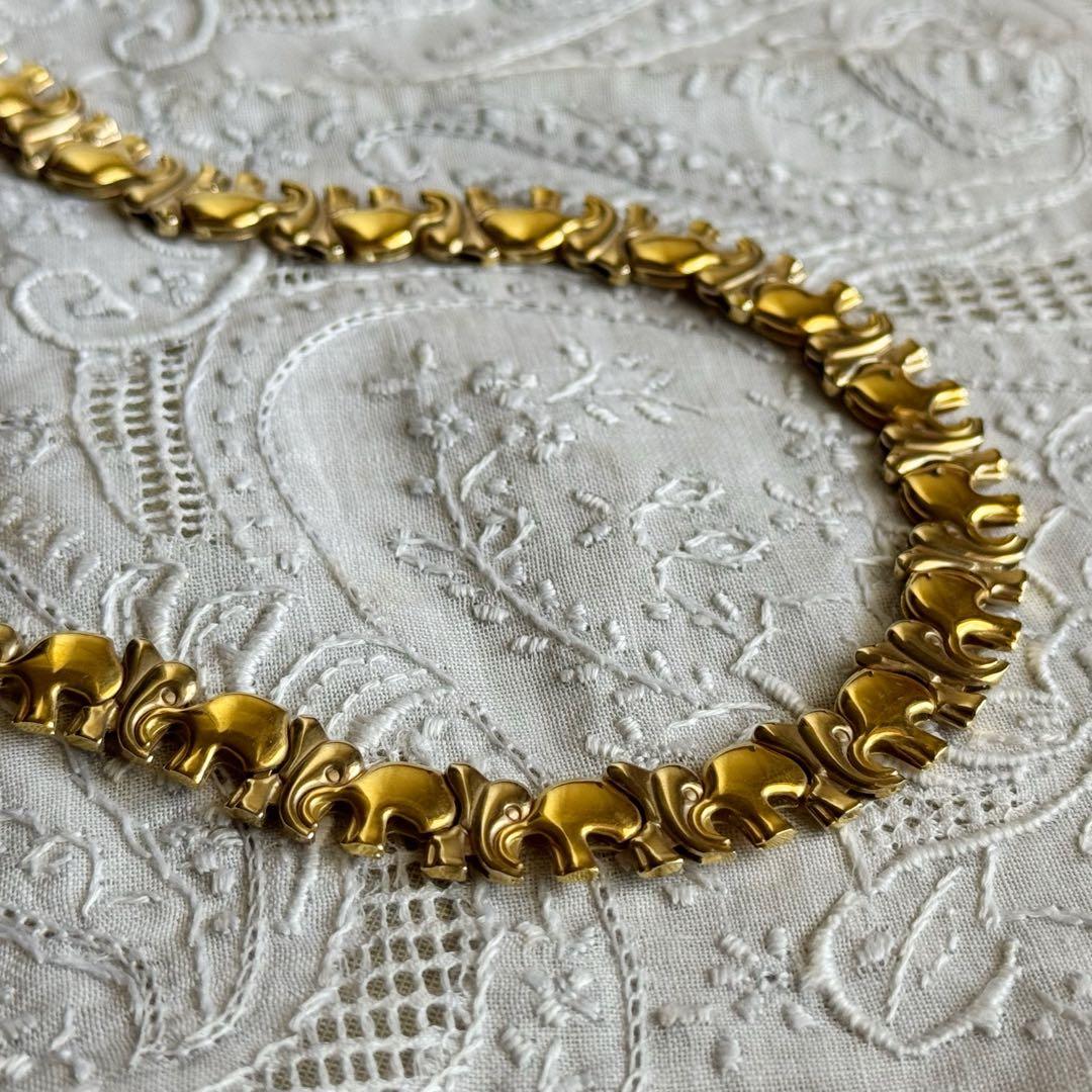 イタリア製 k18 エレファント ネックレス ヴィチェンツァItaly チェーン