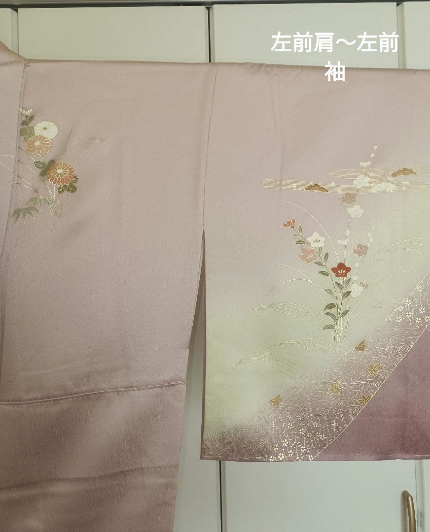 正絹訪問着（未使用）　フルセット4点　入学式　卒業式　宮参り　七五三