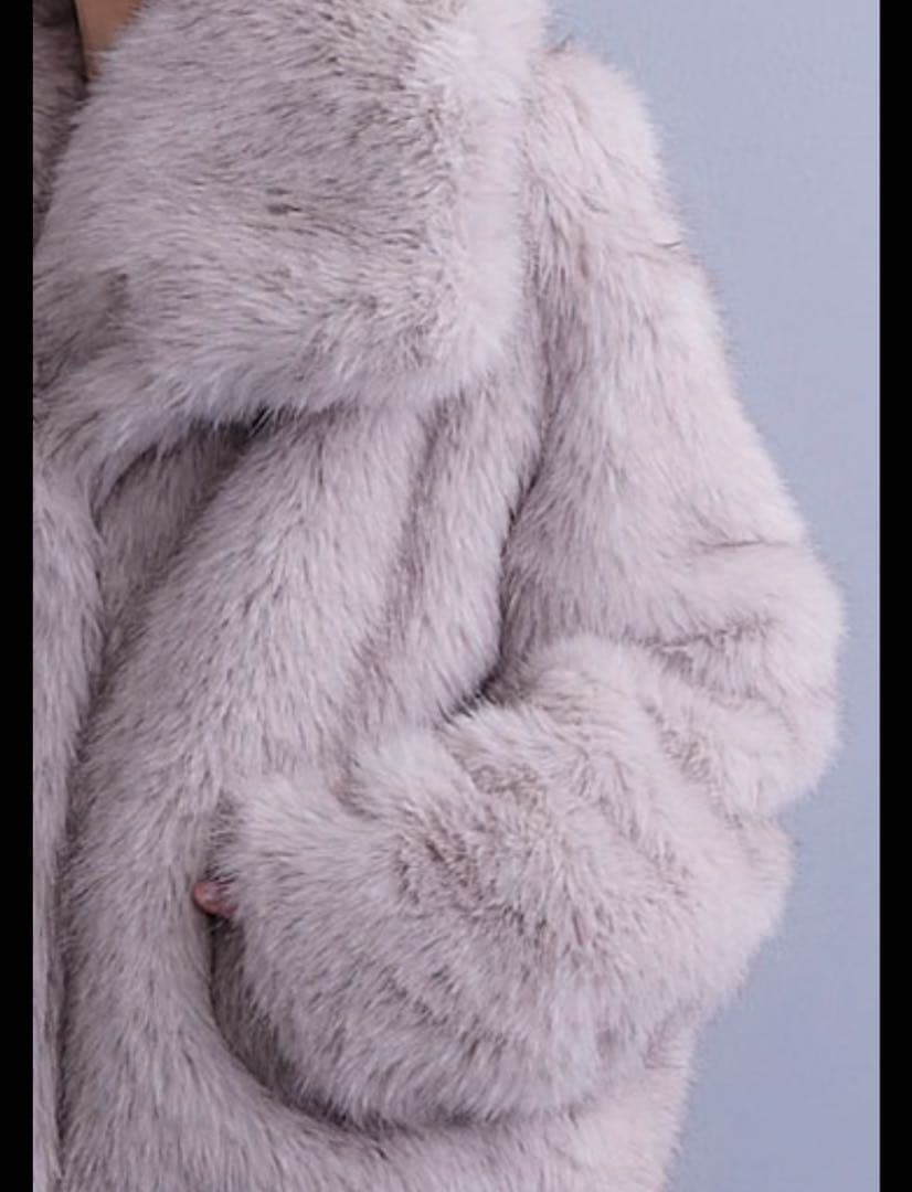 AIJAN オーバーカラーファーコート