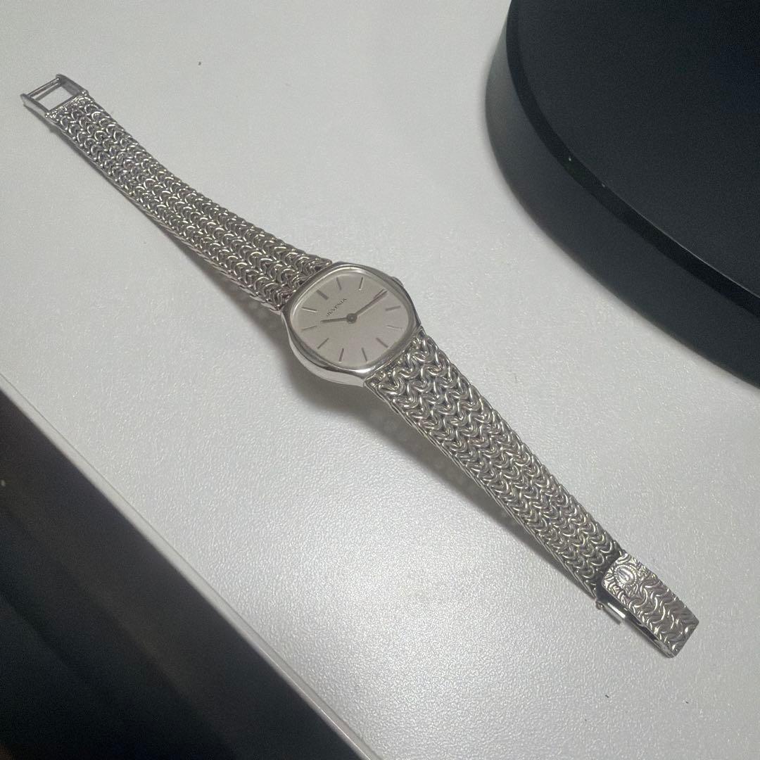 ジュヴェニア スイス製 腕時計 シルバー