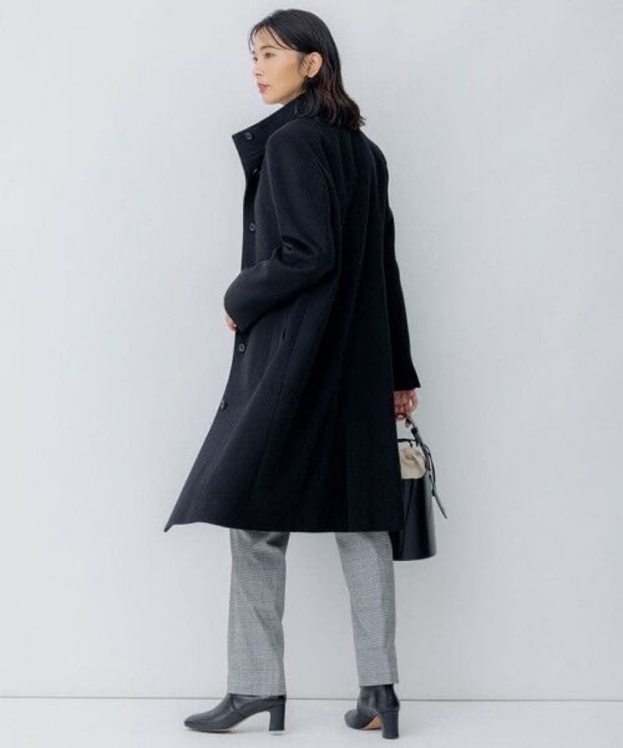 【23区】ウールカシミヤビーバー スタンドカラー コート