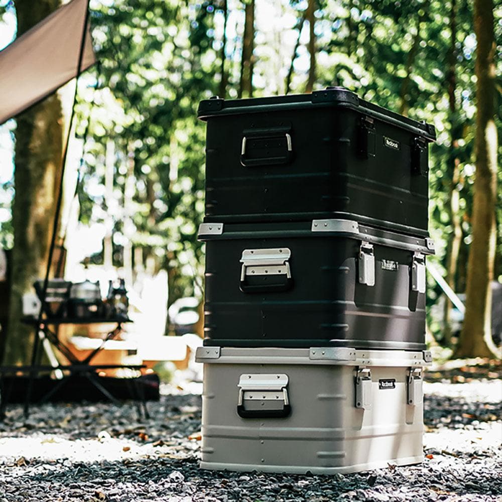 アルミニウムマグネシウム コンテナ キャンプ カスタム 50L (グレー)