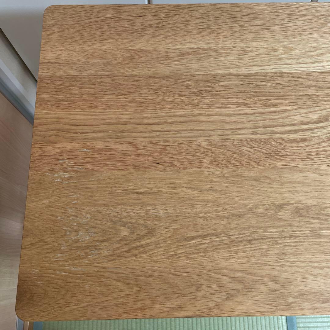 無印良品 オーク無垢材デスク（引出・足元棚付）