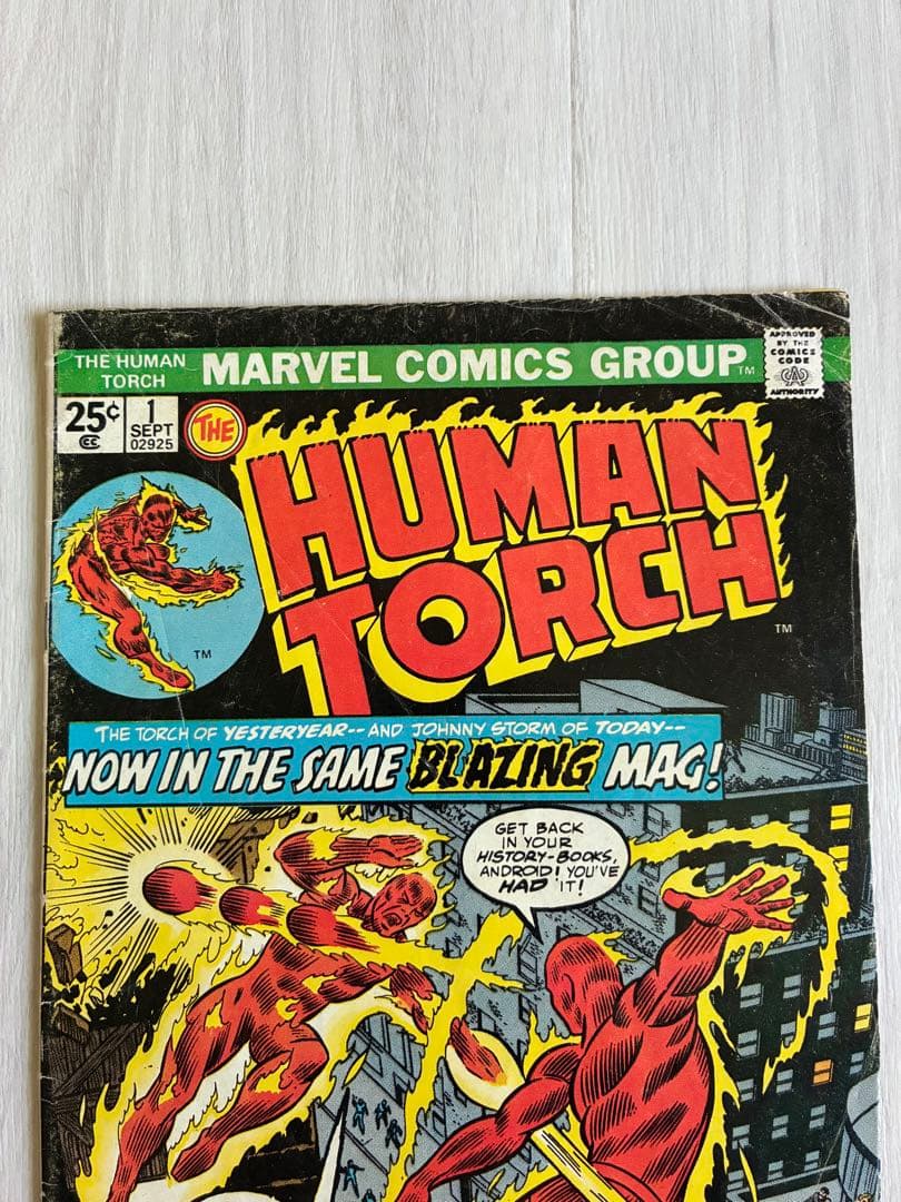 アメコミ Human torch #1 ファンタスティックフォー FF リーフ