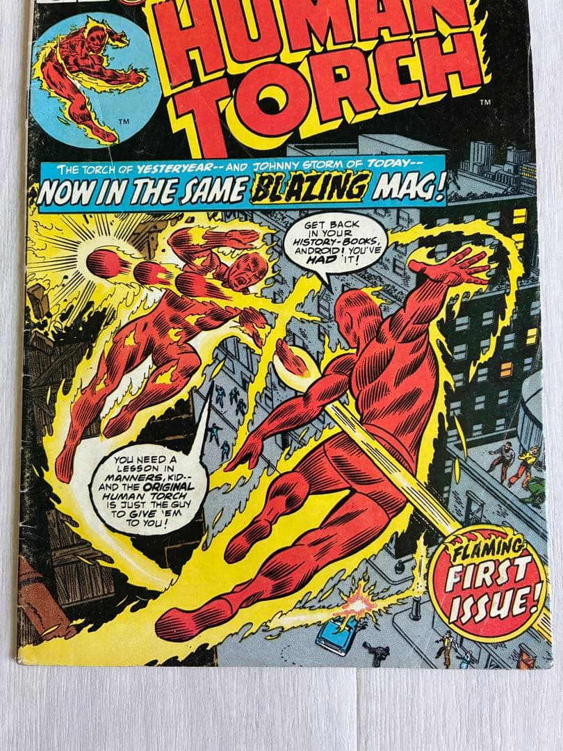 アメコミ Human torch #1 ファンタスティックフォー FF リーフ