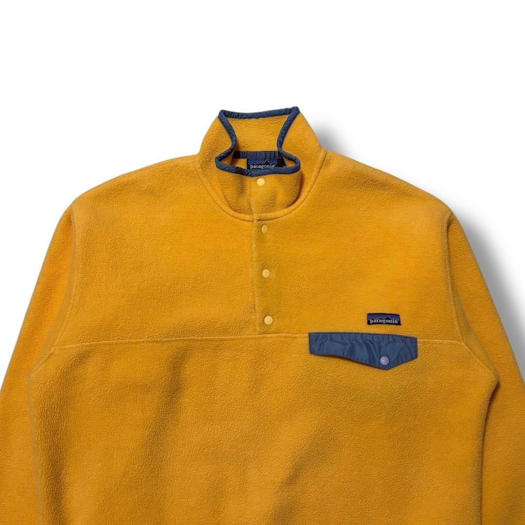 希少カラー 90s Patagonia パタゴニア イエロー スナップT