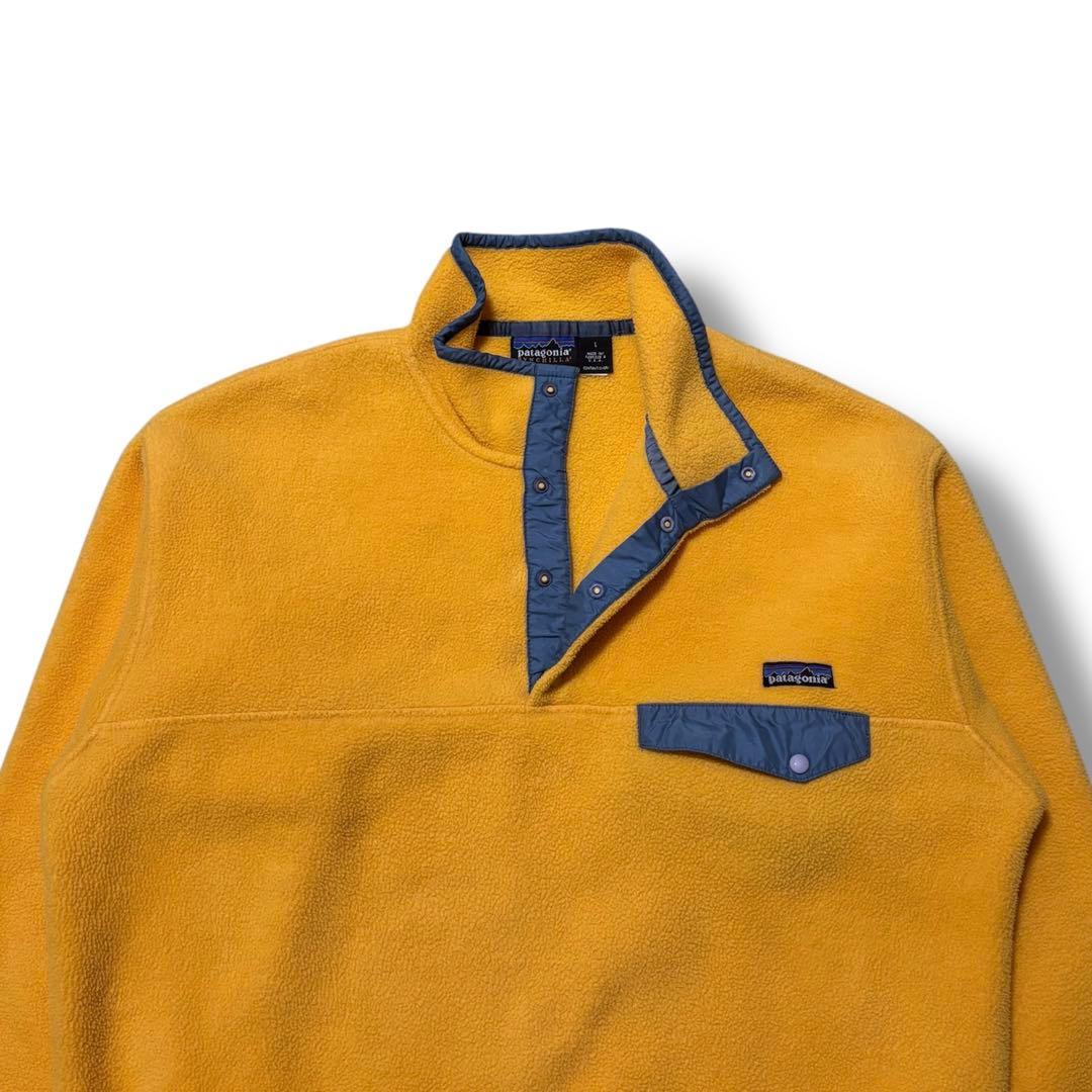 希少カラー 90s Patagonia パタゴニア イエロー スナップT
