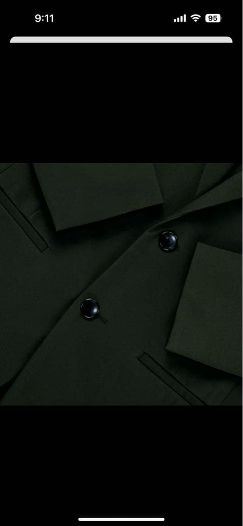 Theory ダークグリーン セミテックスーツ サイズ34