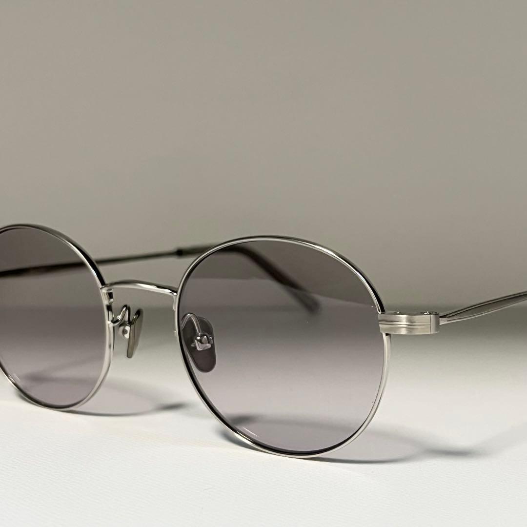 美品 kearny blake サングラス ライトグレーレンズ ラウンド