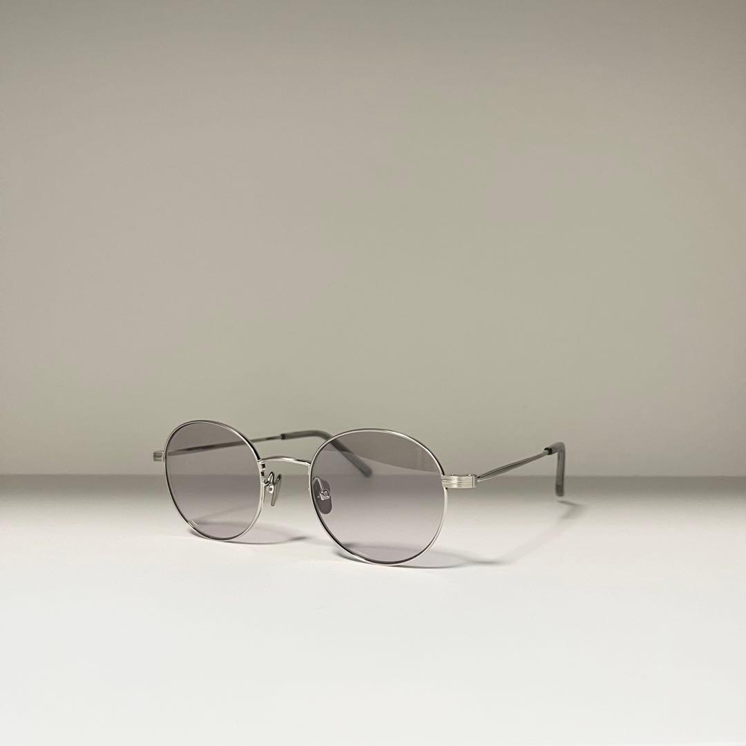 美品 kearny blake サングラス ライトグレーレンズ ラウンド