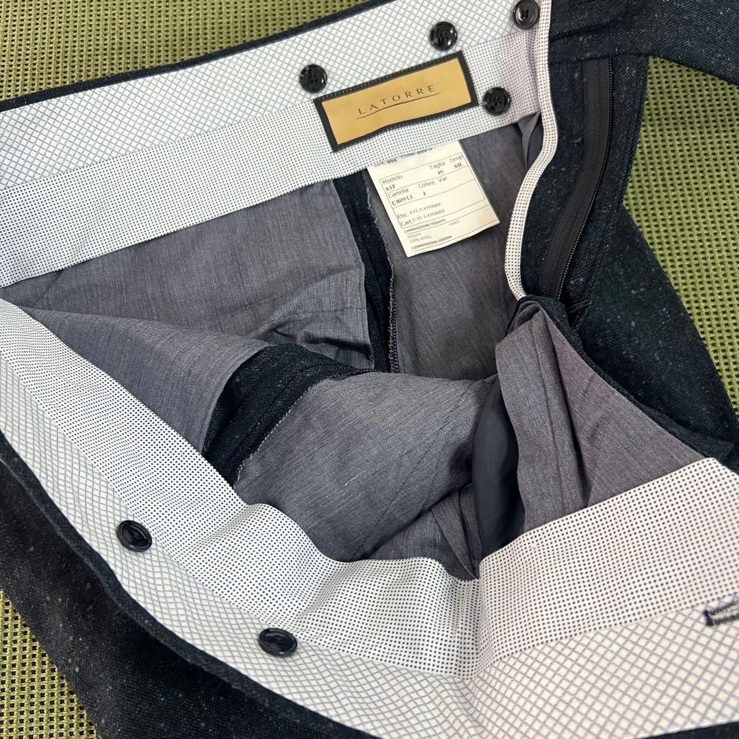 ◉ LATORRE ラトーレ　2アウトプリーツサイドアジャスタースラックス　46