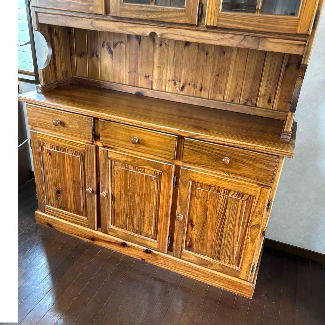 【良品】イタリア製 ヴィンテージ カップボード 食器棚 収納棚