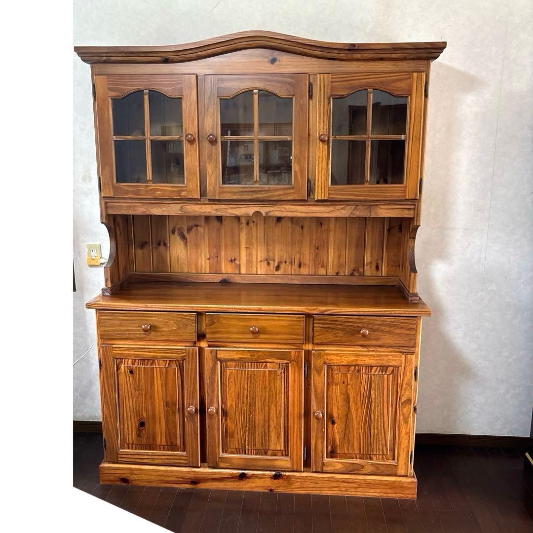 【良品】イタリア製 ヴィンテージ カップボード 食器棚 収納棚