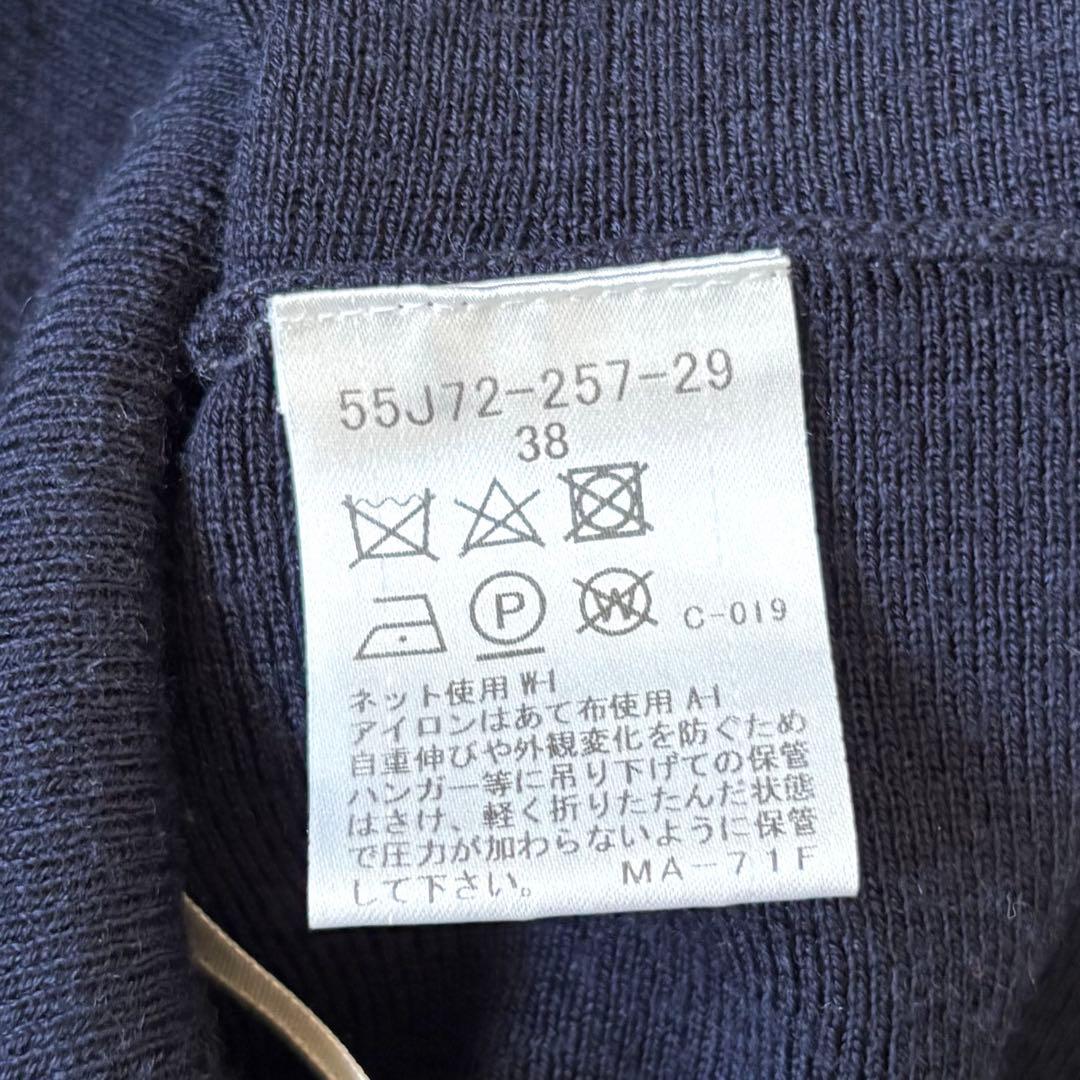 【美品✨】ブルーレーベルクレストブリッジ　切替　ドッキング　ワンピース　リボンM