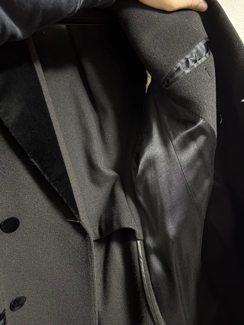 【美品】DOLCE & GABBANA ブラック チェスターコート