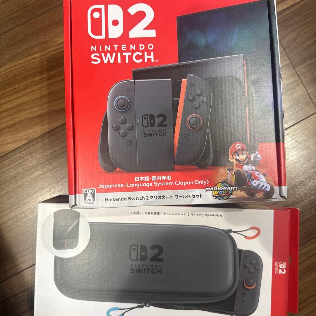 美品ニンテンドースイッチ2 本体　任天堂純正品ケース　セット