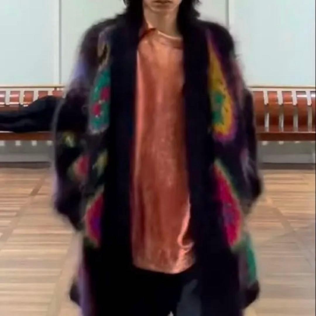 ユーロヴィンテージ　ファーコート　カーディガン着画あり
