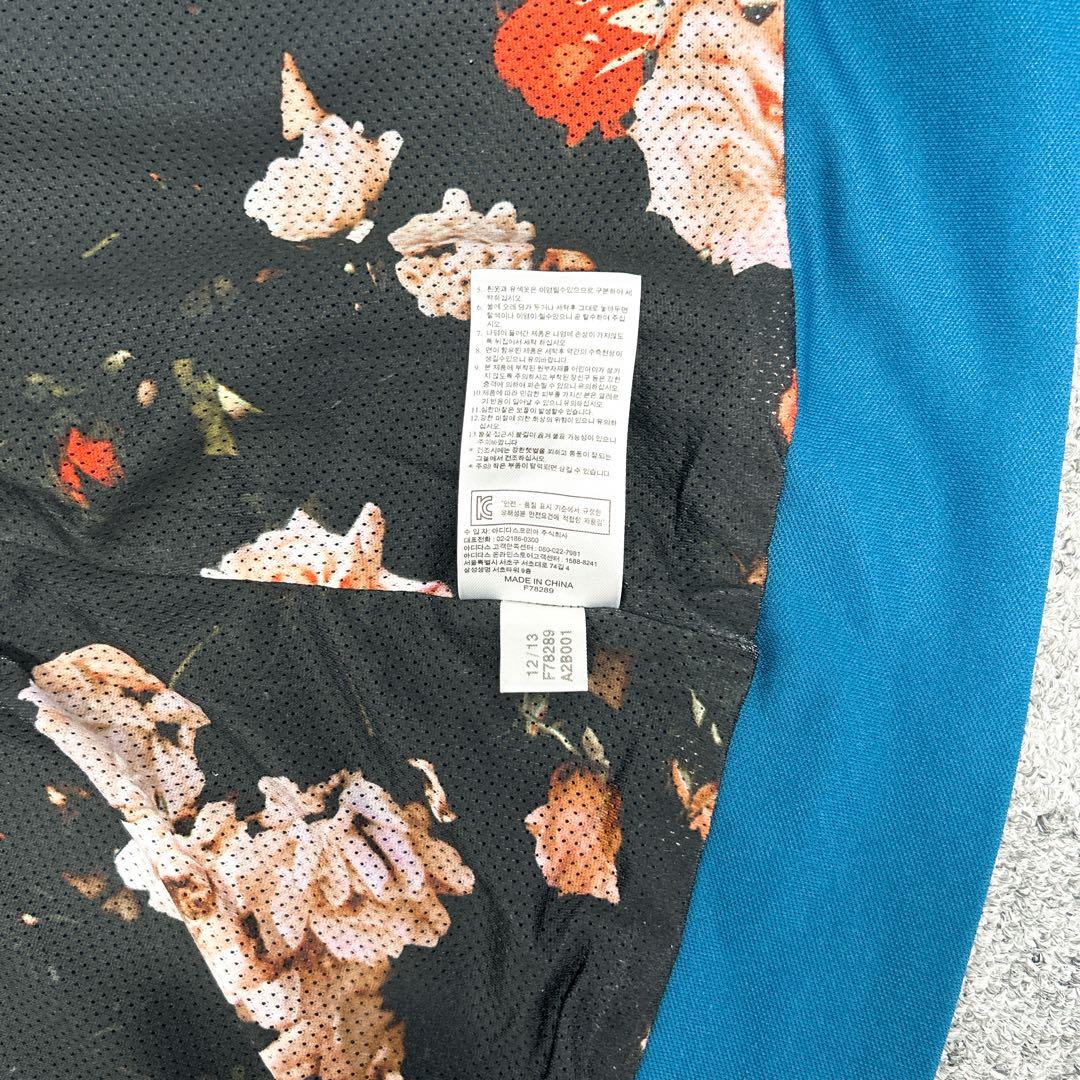 アディダスオリジナルス トラックジャケット 花柄裏地 ブルー M 46