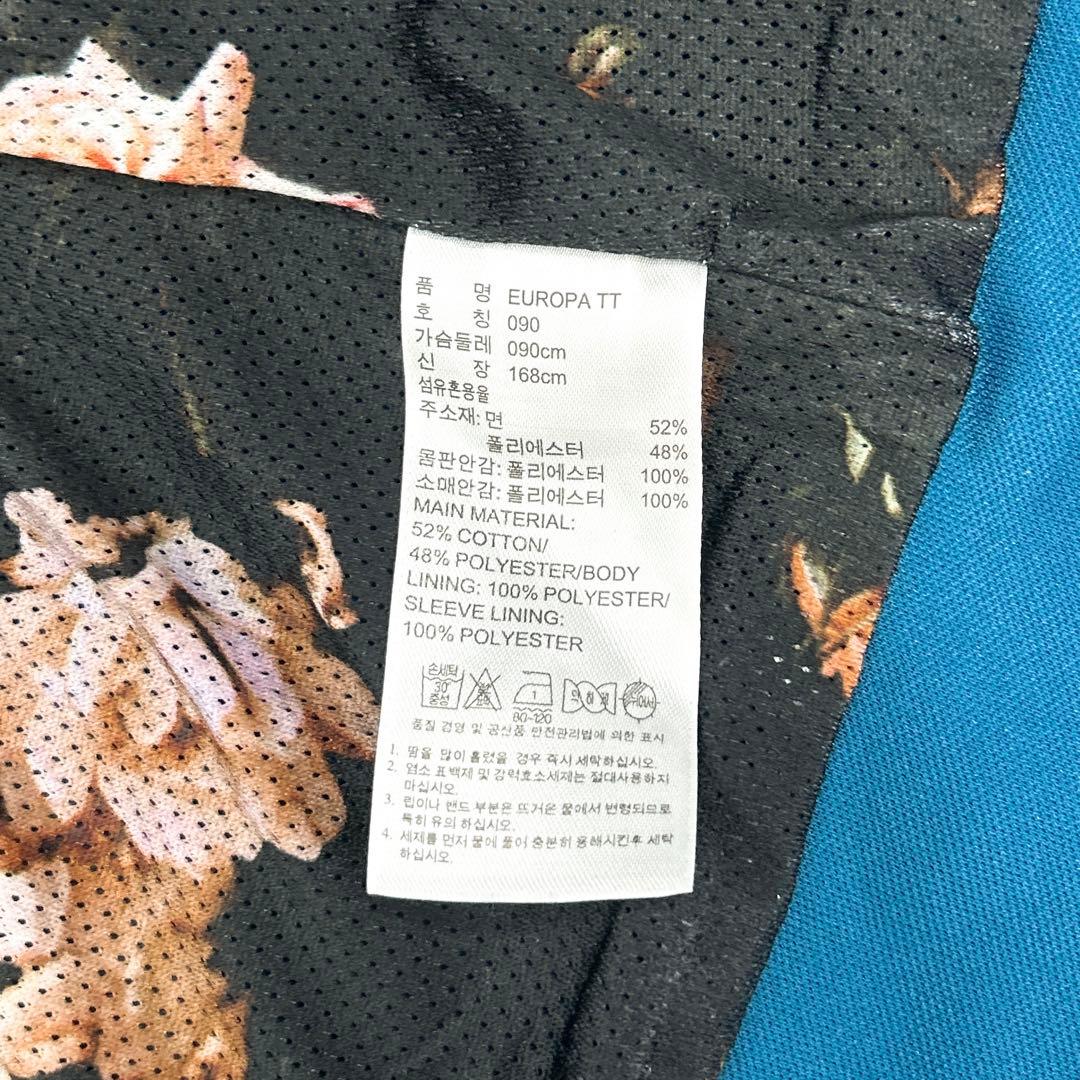 アディダスオリジナルス トラックジャケット 花柄裏地 ブルー M 46