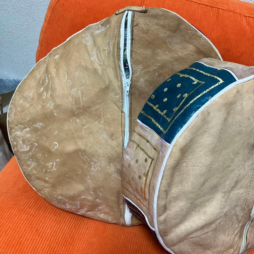 【激安セール】モロッコ産クッション、プフ(訳あり)説明読んで下さい　2個セット