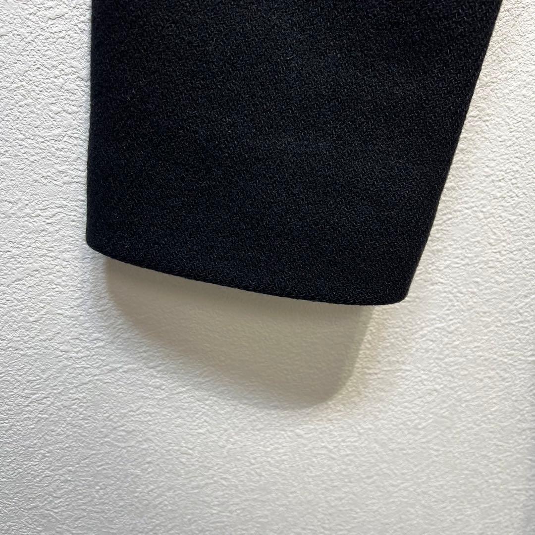 希少 美品 JIL SANDER ウール シルク デザイン チェスターコート